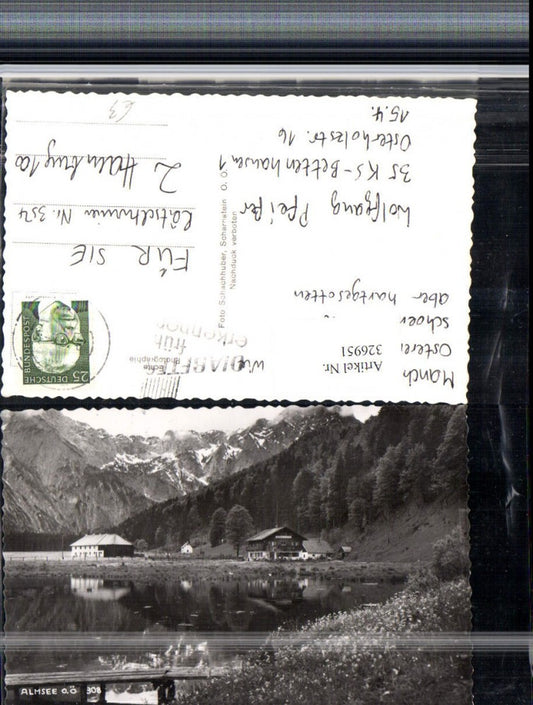 326951,Almsee b. Grünau im Almtal Bergkulisse