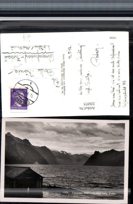 326975,Traunsee Stimmungsbild beim Hoisn b. Gmunden Bergkulisse
