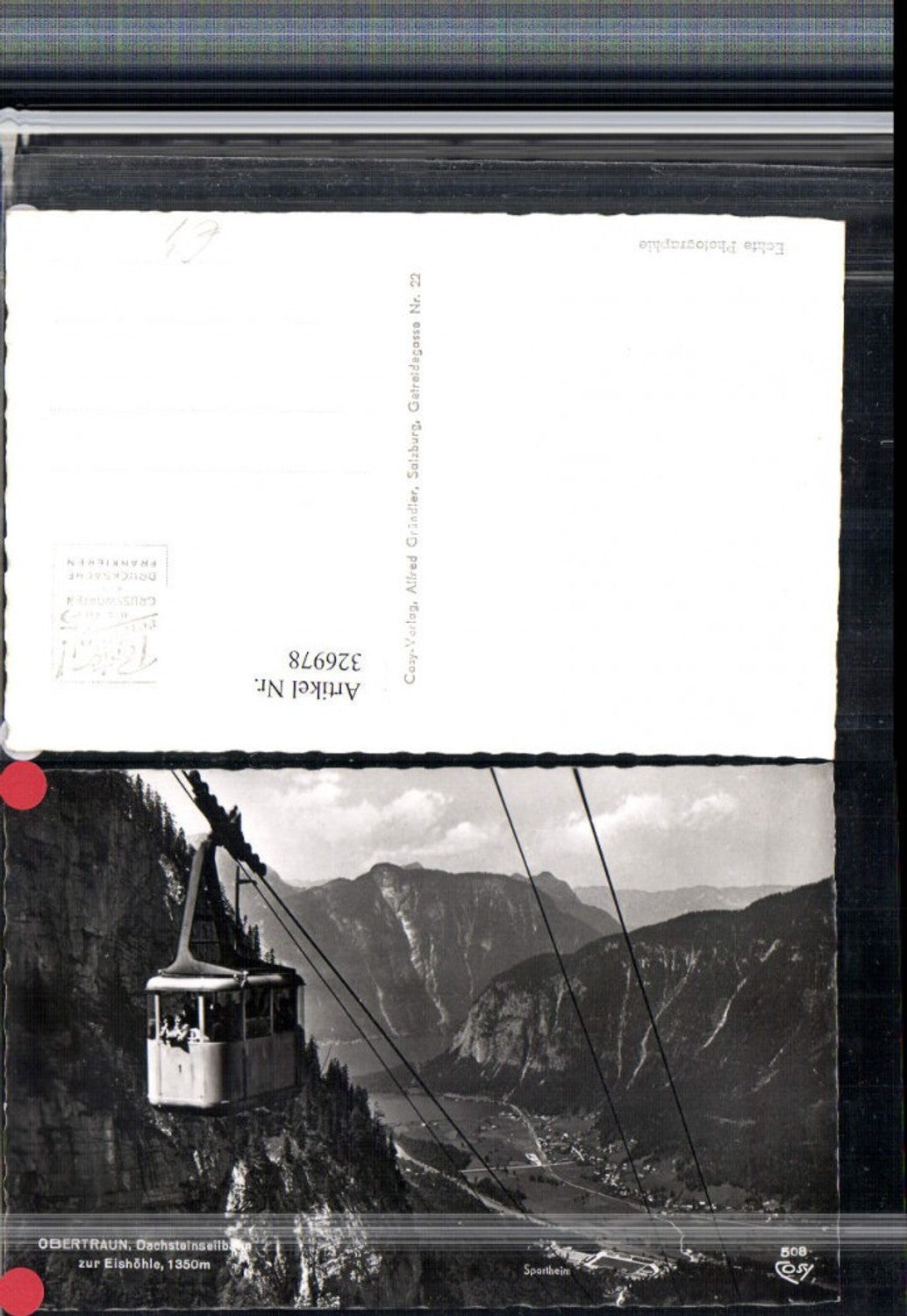 326978,Obertraun Dachstein-Seilbahn zur Eishöhle Bergkulisse pub Cosy 508