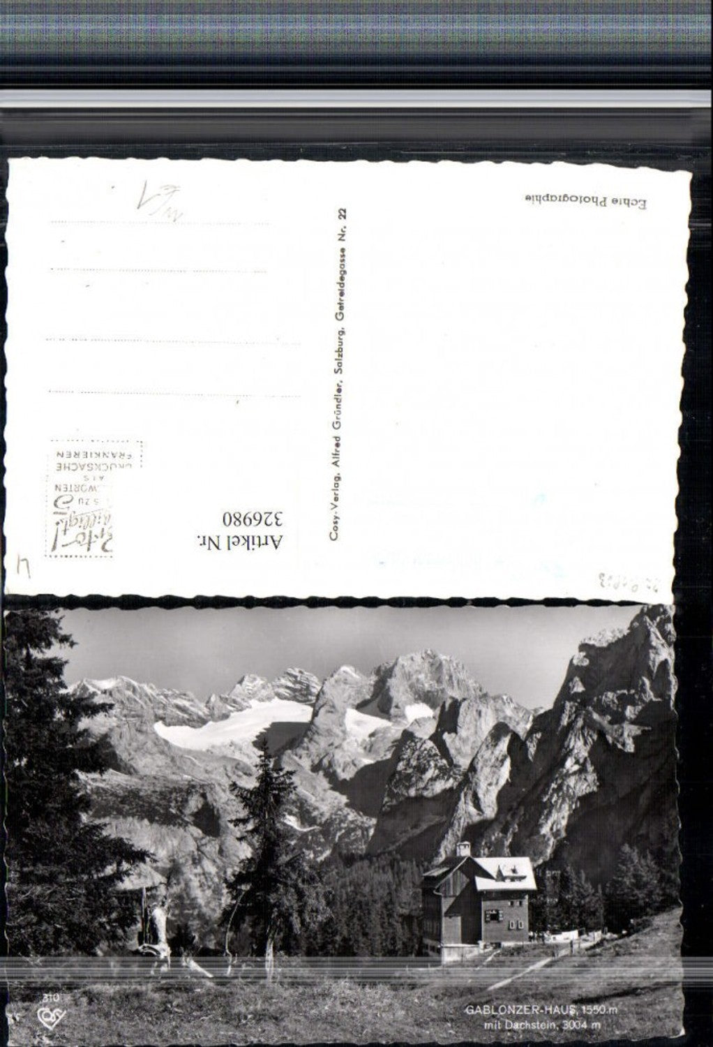 326980,Gablonzer-Haus Berghütte b. Gosau m. Dachstein Bergkulisse pub Cosy 310