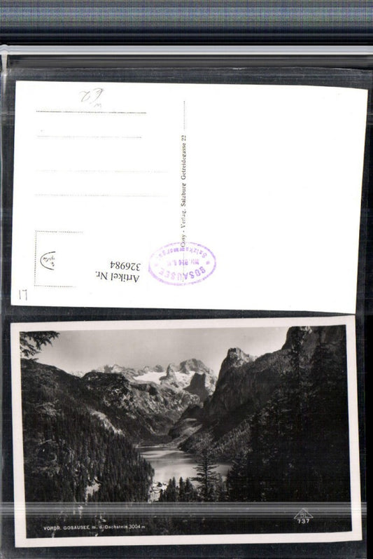 326984,Vorderer Gosausee See b. Gosau m. Dachstein Bergkulisse