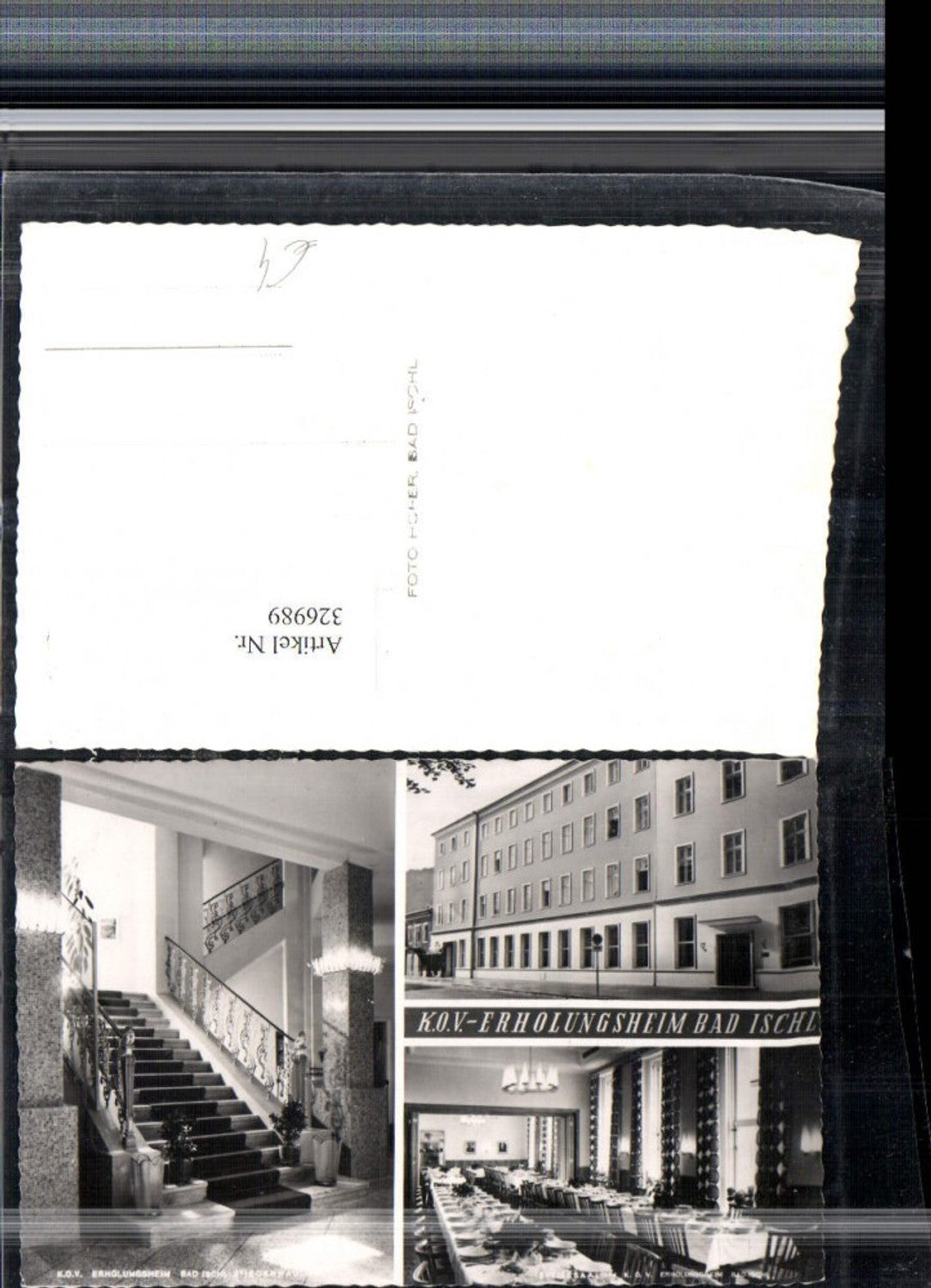 326989,Bad Ischl Erholungsheim Stiegenhaus Speisesaal Mehrbildkarte