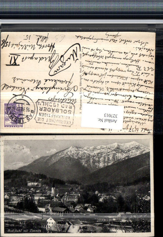 327013,Bad Ischl Teilansicht m. Zimnitz Bergkulisse