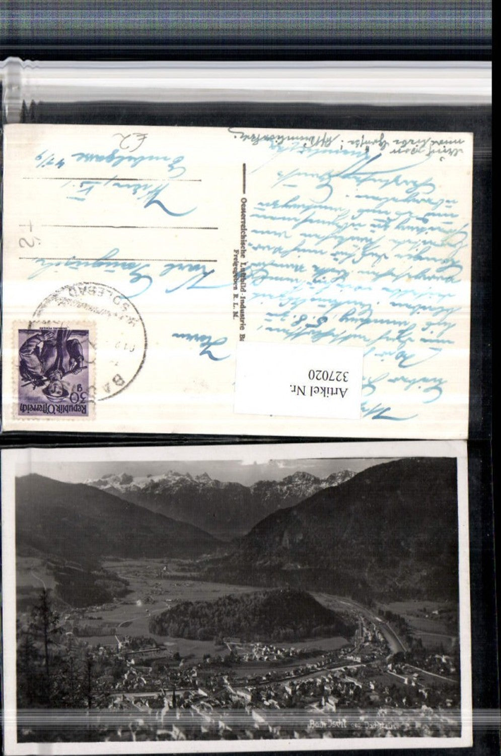 327020,Bad Ischl Totale geg. Dachstein Bergkulisse