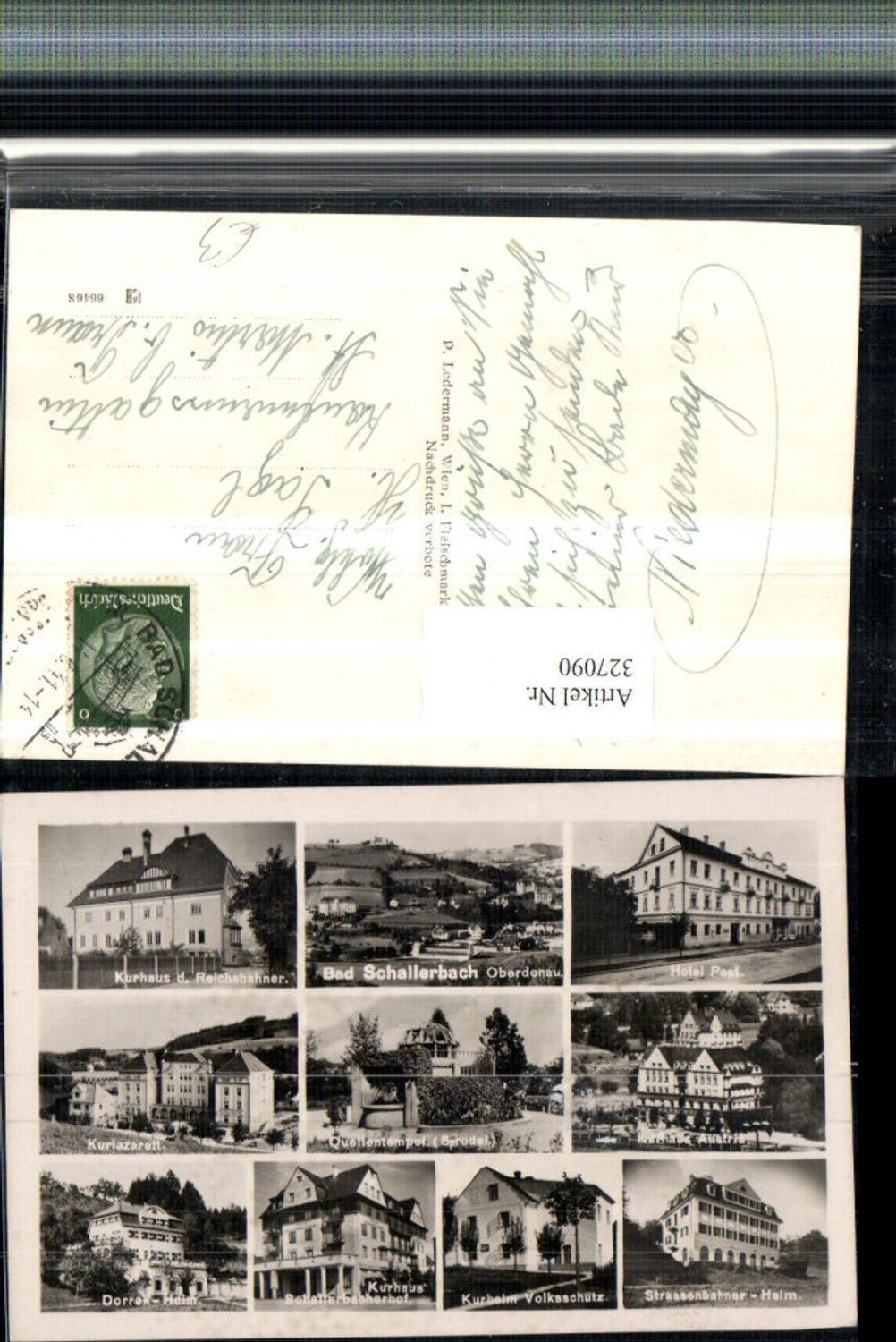 327090,Bad Schallerbach Totale Kurhaus Hotel Post Quelle Kurheime Mehrbildkarte