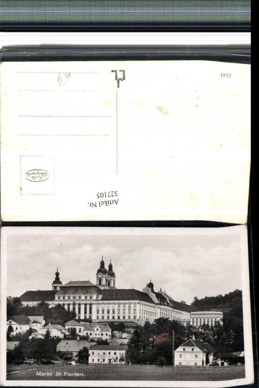 327105,Markt St. Florian Teilansicht m. Stift