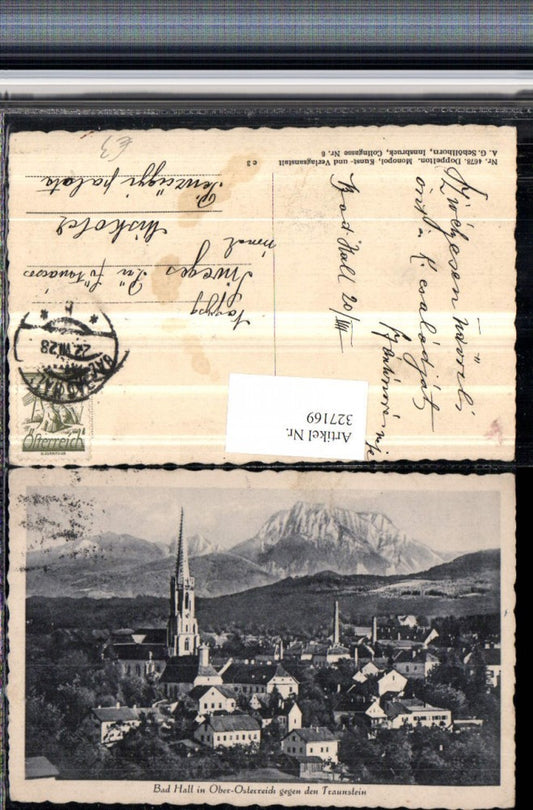 327169,Bad Hall Totale geg. Traunstein Bergkulisse