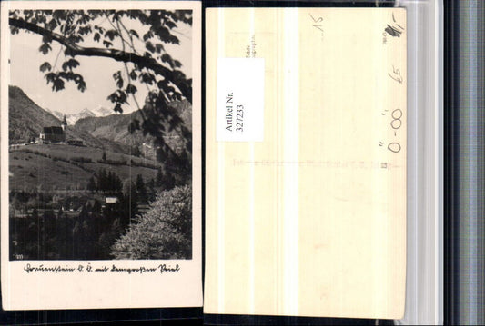 327233,Frauenstein b. Klaus Kirche m. Großen Priel Bergkulisse