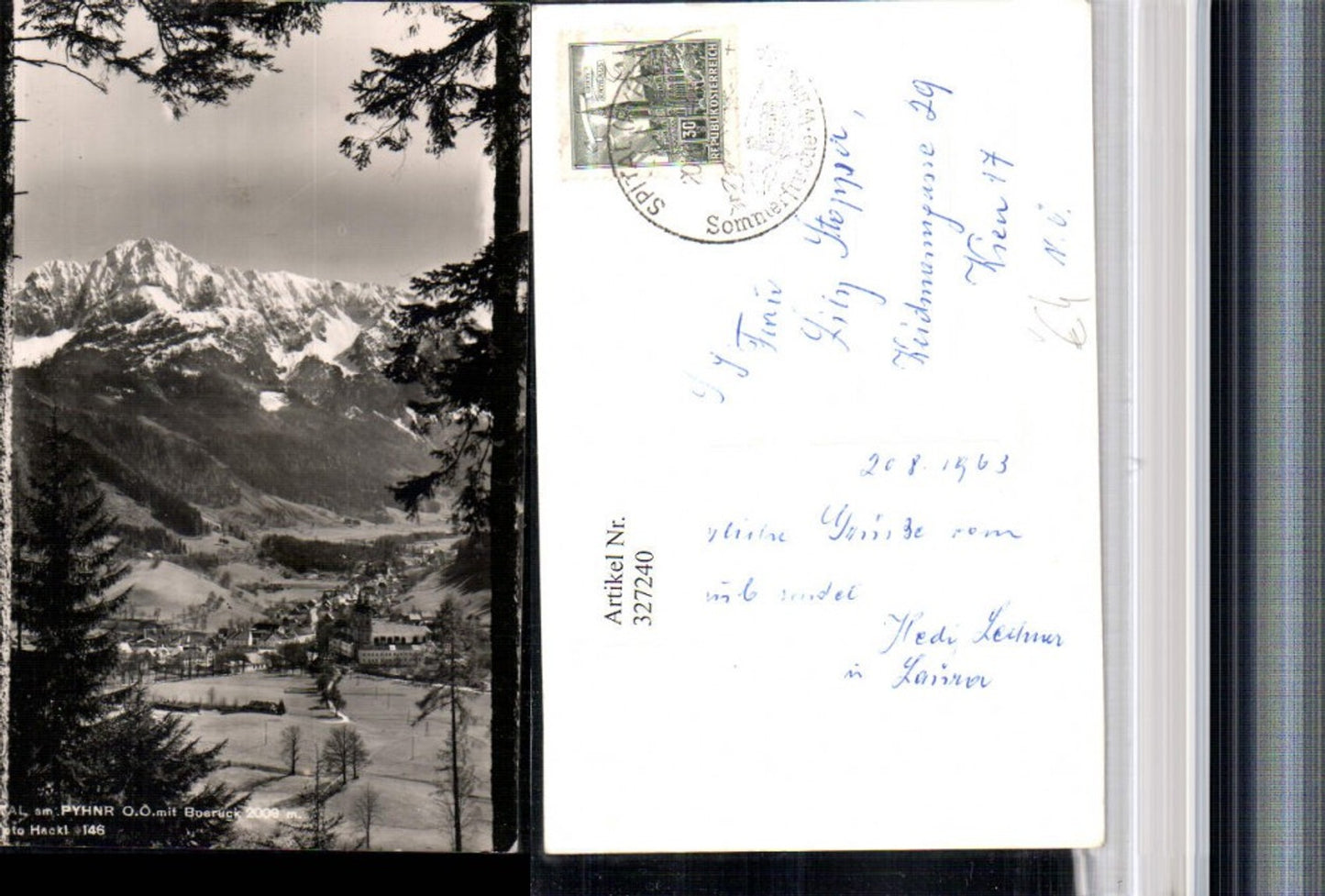 327240,Spital am Pyhrn Totale m. Bosruck Bergkulisse pub Foto Hackl 146