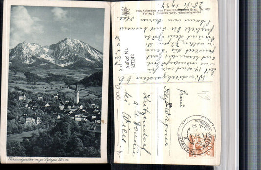 327242,Windischgarsten Totale m. Großen Pyhrgas Bergkulisse