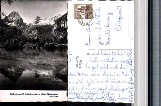 327261,Hinterstoder Schiederweiher m. Priel u. Spitzmauer Bergkulisse pub Foto Oth 2082