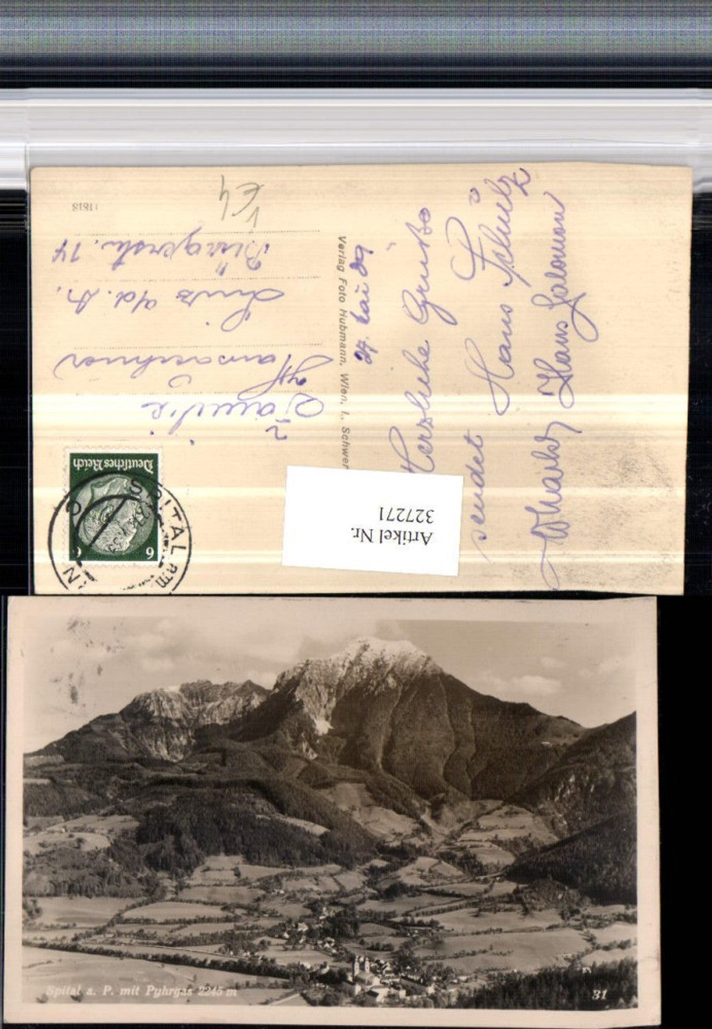 327271,Spital am Pyhrn Totale m. Pyhrgas Bergkulisse pub Foto Hubmann 31