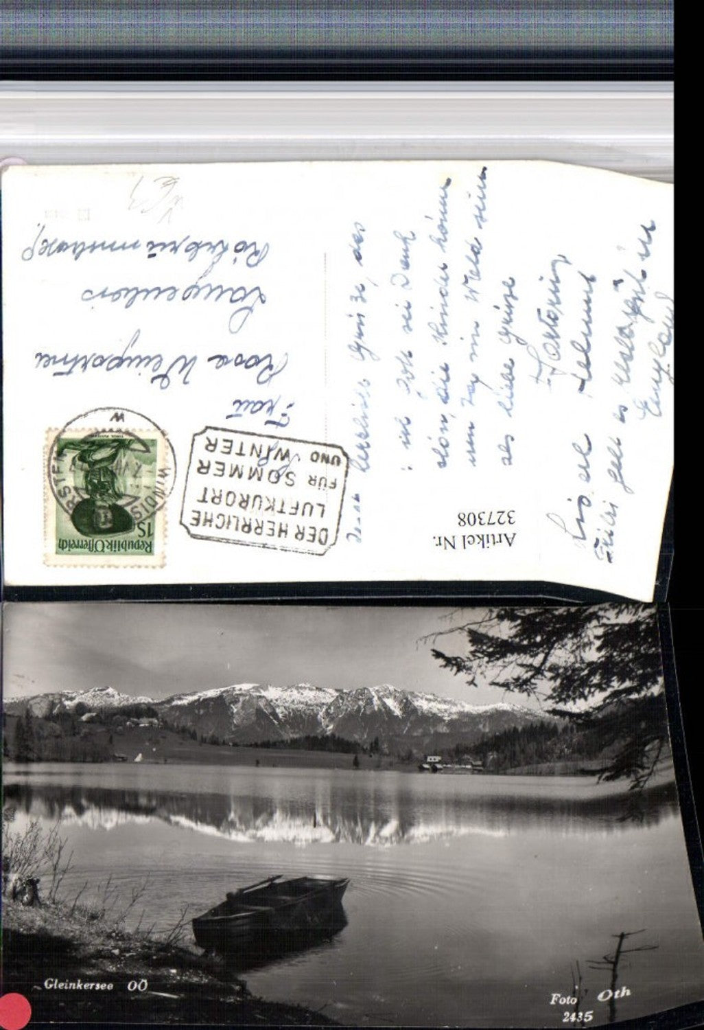 327308,Gleinkersee See b. Windischgarsten Bergkulisse pub Foto Oth 2435