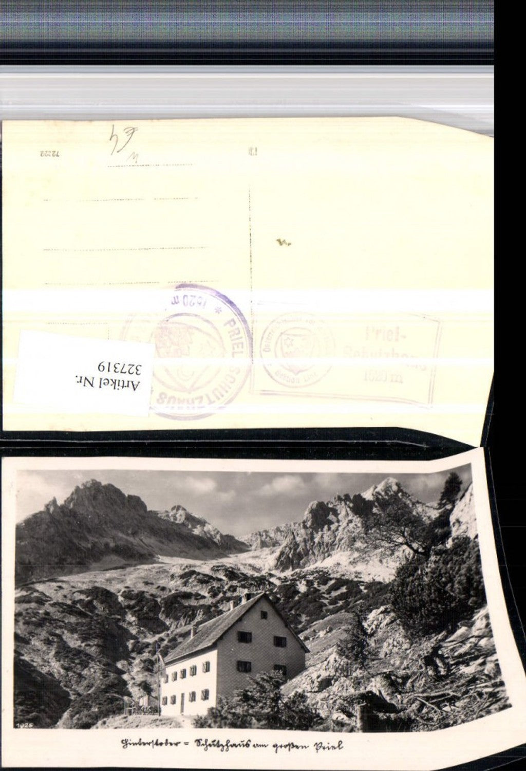 327319,Hinterstoder Schutzhaus Berghütte am großen Priel Bergkulisse