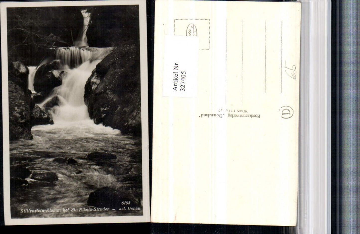 327405,Stillenstein-Klamm b. St. Nikola Grein an d. Donau Wasserfall