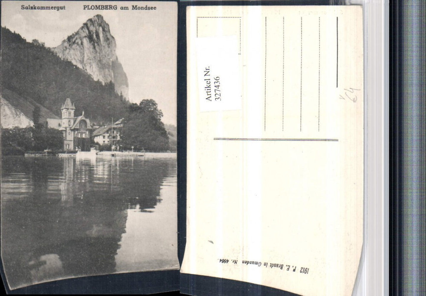 327436,Plomberg am Mondsee pub F. E. Brandt 4664