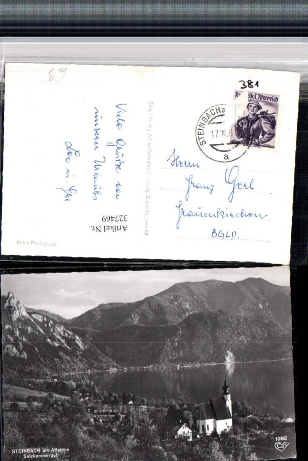 327469,Steinbach am Attersee Kirche Bergkulisse pub Cosy 1282