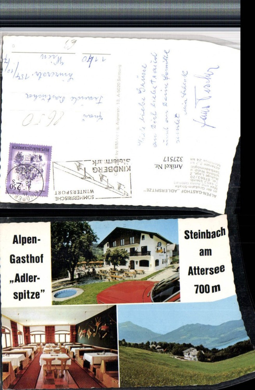 327517,Steinbach am Attersee Alpengasthof Adlerspitze Mehrbildkarte