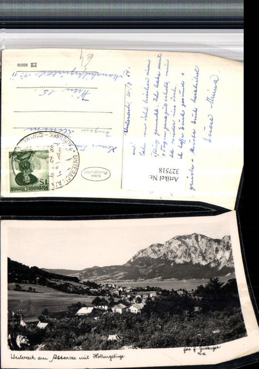 327518,Unterach am Attersee Totale m. Höllengebirge Bergkulisse