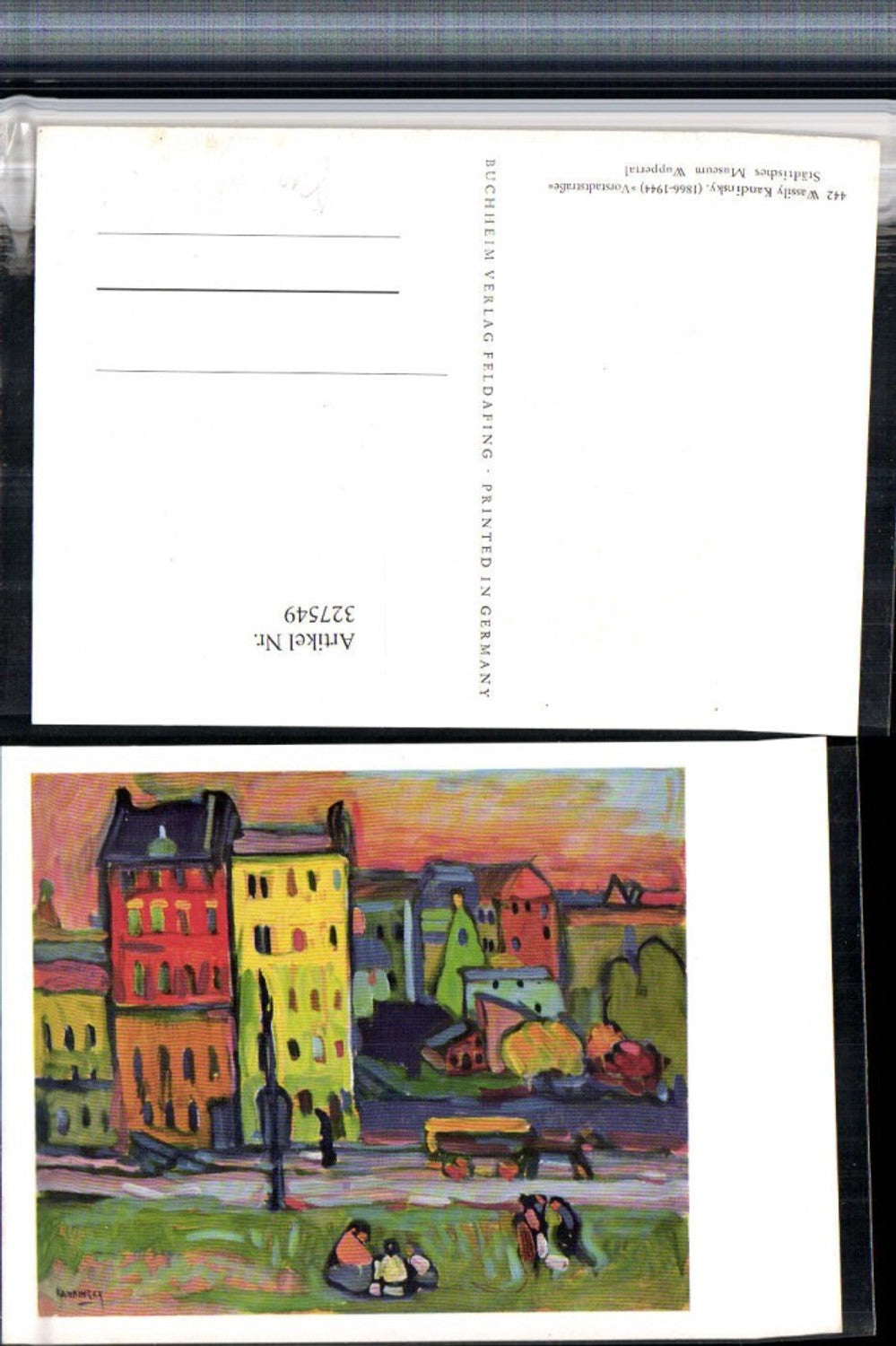 327549,Künstler AK Wassily Kandinsky Vorstadtstraße