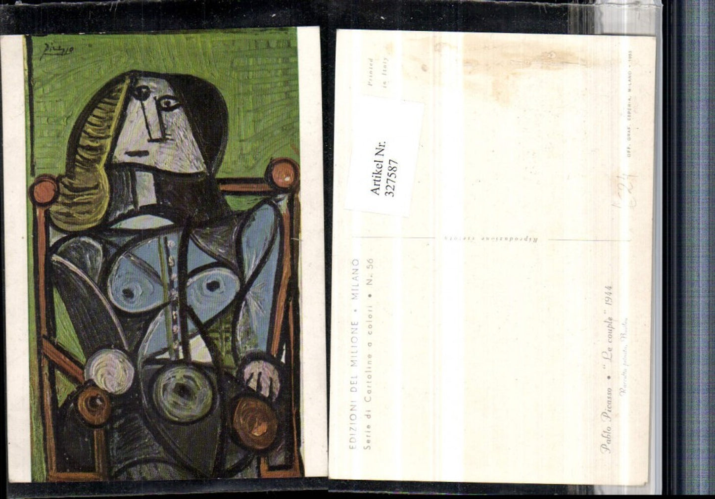 327587,Künstler AK Pablo Picasso Le couple Abstrakt