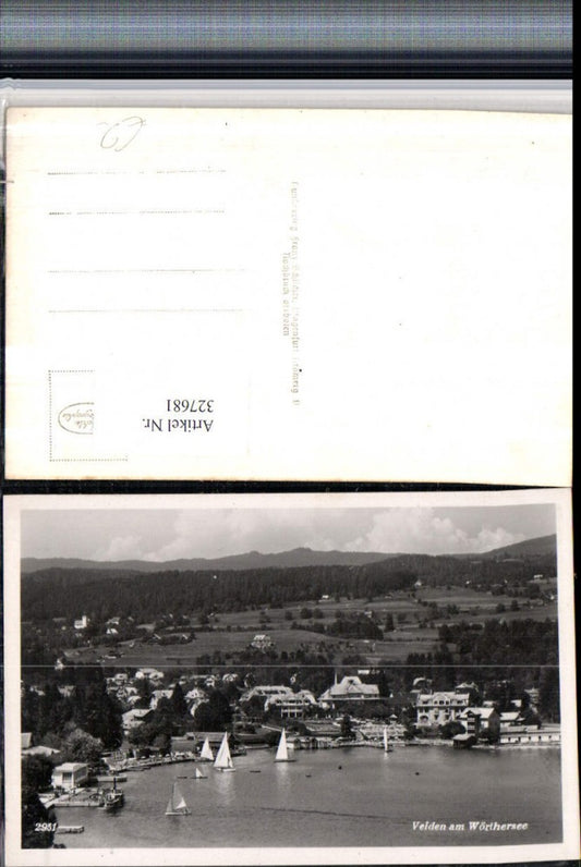 327681,Velden am Wörthersee Teilansicht Segelboote pub Franz Schilcher 2951