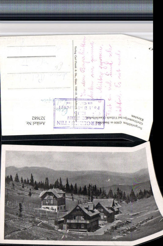 327682,Bergerhütten Berghütten Görlitzenalpe b. Villach