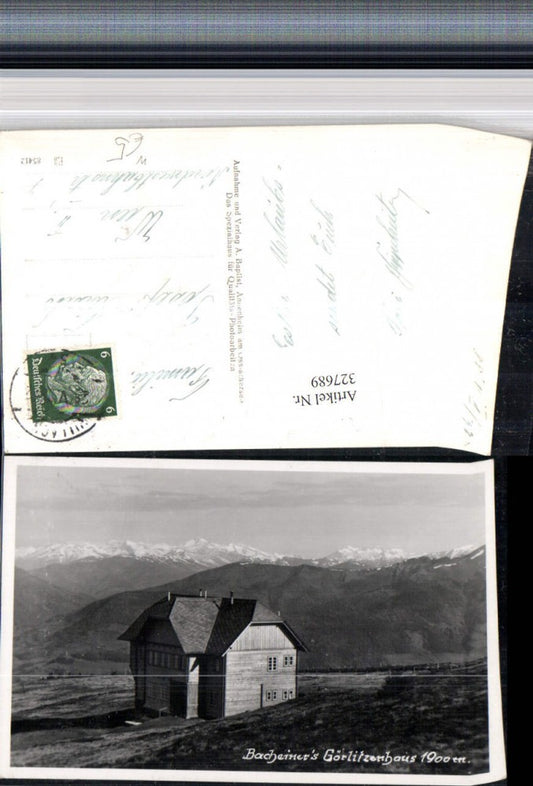 327689,Bacheiner Pacheiners Gerlitzenhaus Berghüte b. Treffen Bergkulisse