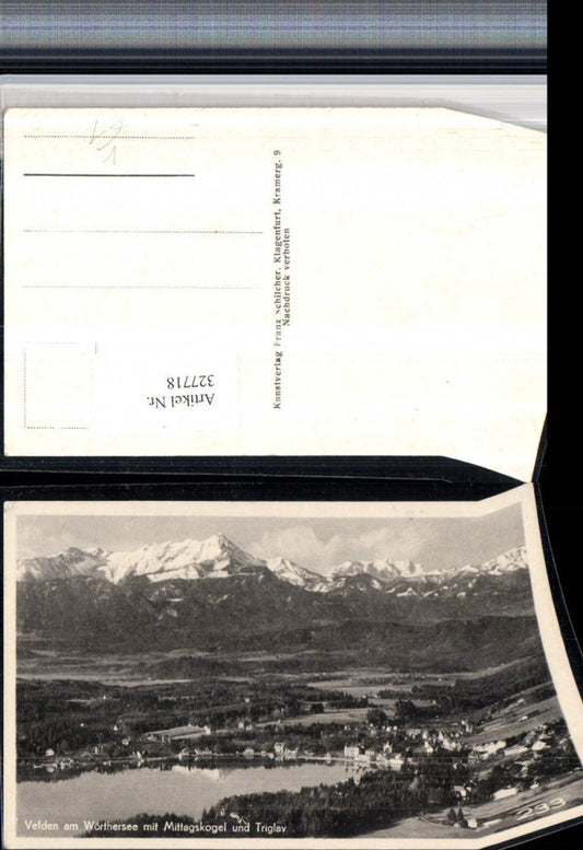 327718,Velden am Wörthersee Totale m. Mittagskogel u. Triglav Bergkulisse pub Franz Schilcher 233