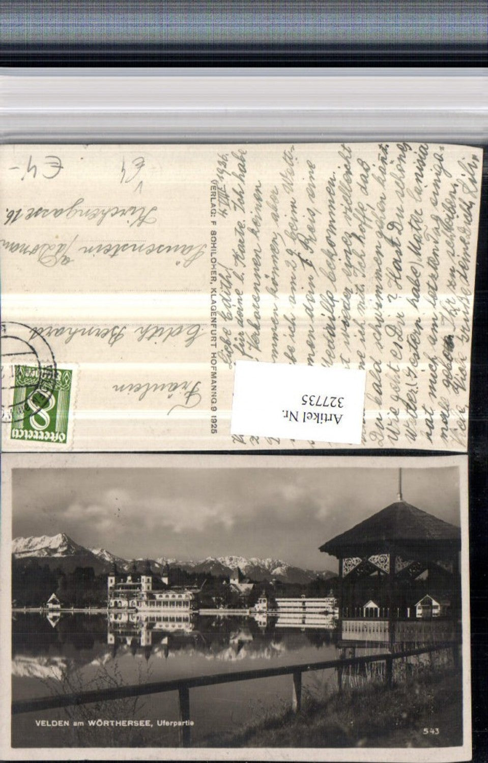 327735, Velden am Wörthersee, lakeside, castle pavilion, mountain scenery, pub, Franz Schilcher 543