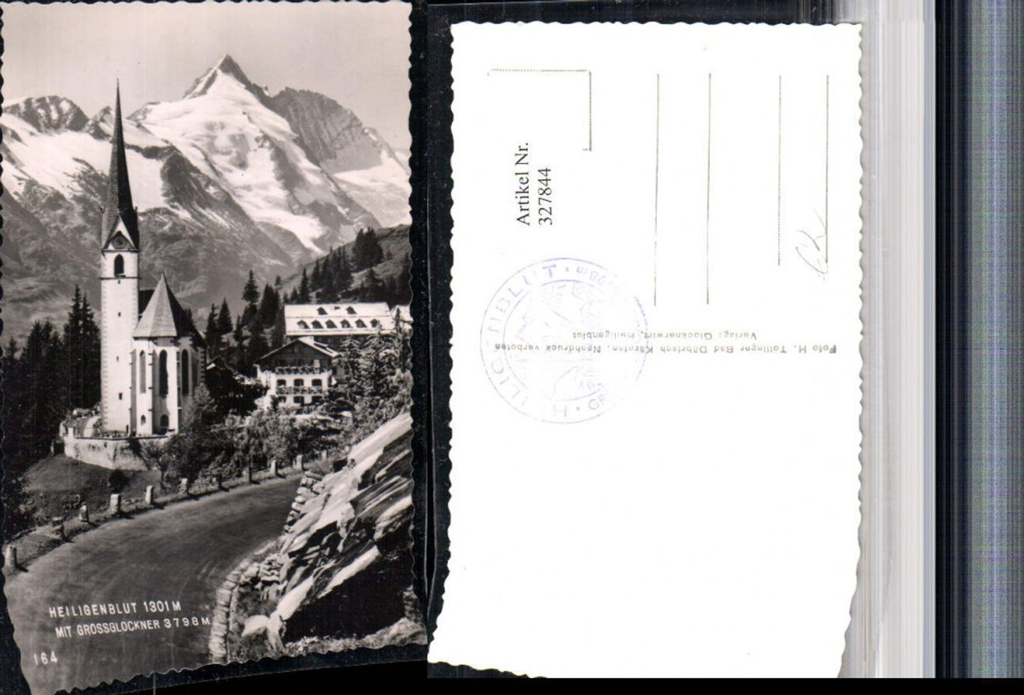 327844,Heiligenblut Kirche m. Großglockner Bergkulisse