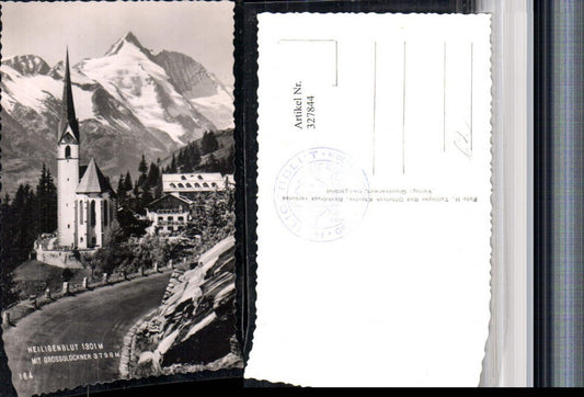 327844,Heiligenblut Kirche m. Großglockner Bergkulisse