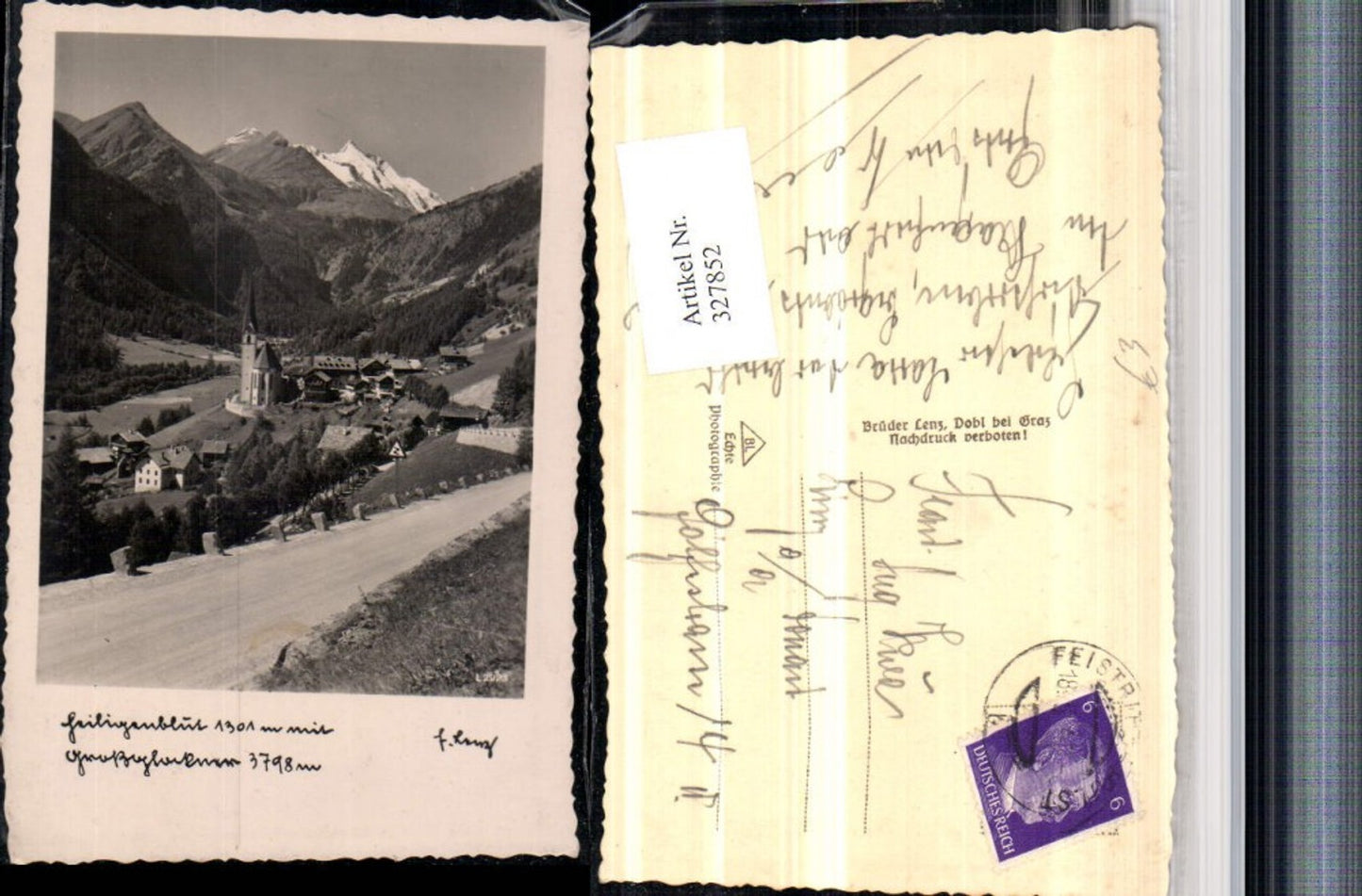 327852,Heiligenblut Totale m. Großglockner Bergkulisse