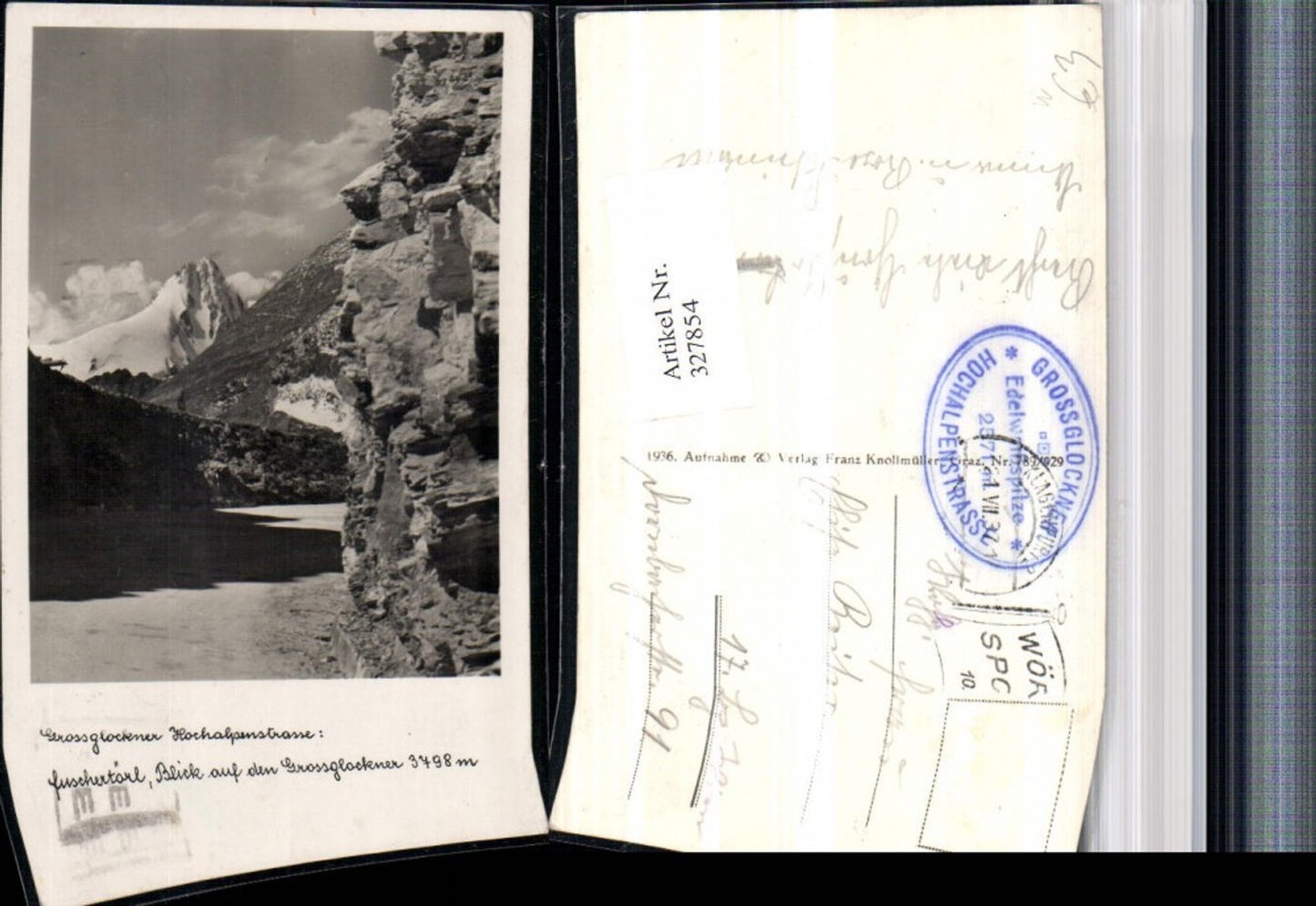 327854,Großglockner Hochalpenstraße Fuschertörl b. Heiligenblut Bergkulisse