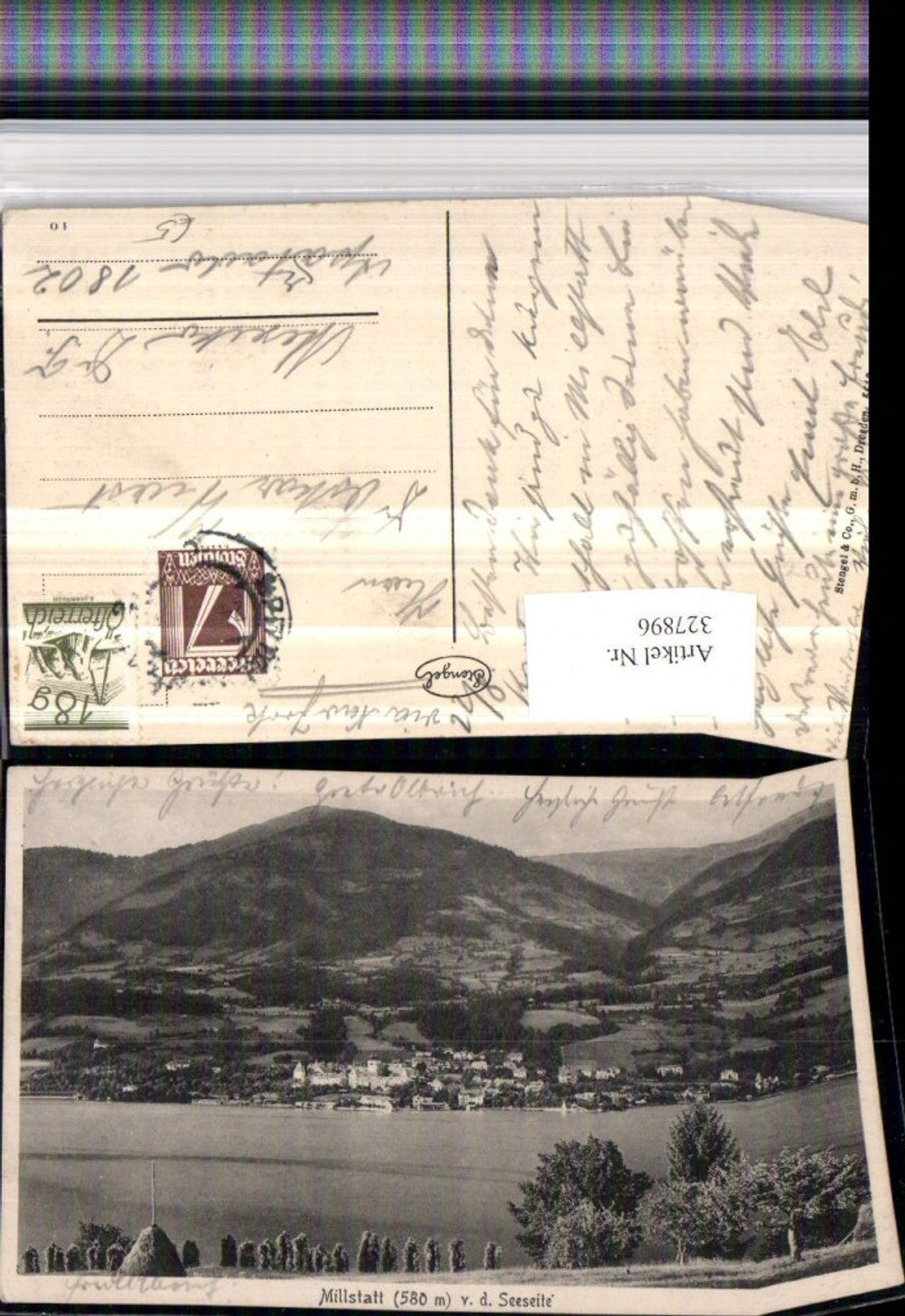 327896,Millstatt Totale von d. Seeseite