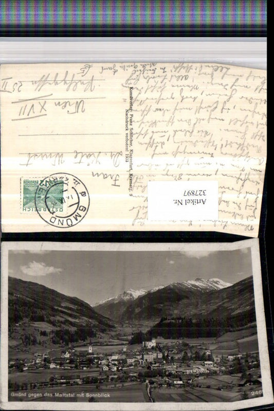 327897,Gmünd Totale geg. Maltatal m. Sonnblick Bergkulisse pub Franz Schilcher 246
