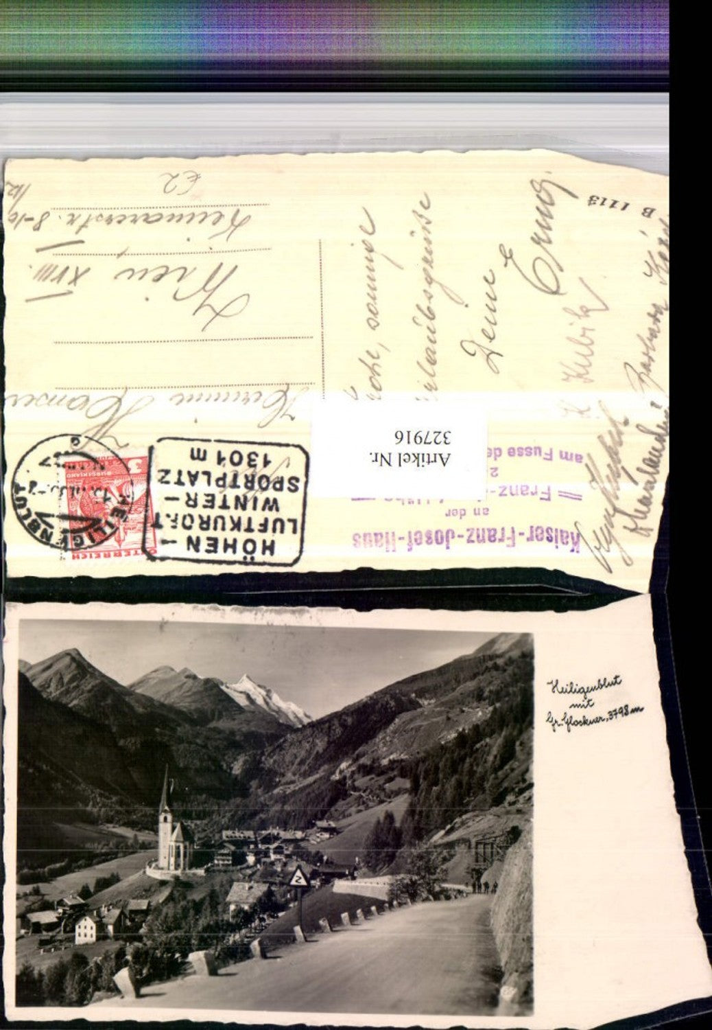 327916,Heiligenblut Totale m. Großglockner Bergkulisse