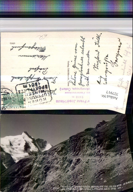 327917,Glocknerstraße Parkplatz Franz Josefshöhe m. Großglockner b. Heiligenblut
