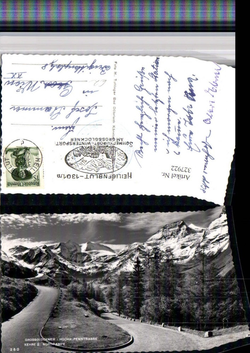 327922,Großglockner Hochalpenstraße Kehre 2 Nordrampe b. Heiligenblut Bergkulisse