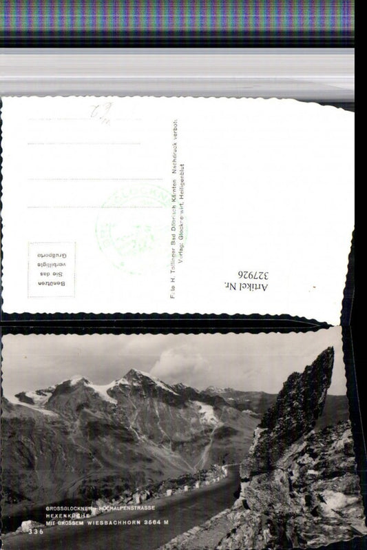 327926,Großglockner Hochalpenstraße Hexenküche m. Wiesbachhorn b. Fusch