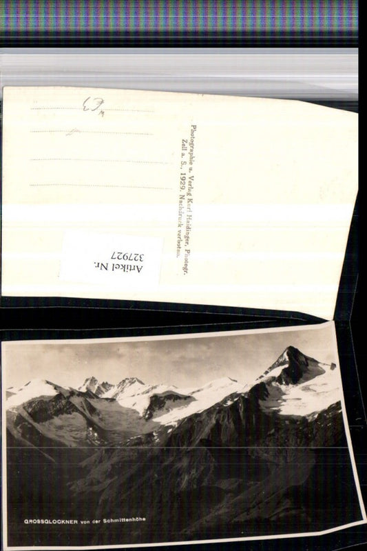 327927,Großglockner von d. Schmittenhöhe b. Zell am See Bergkulise