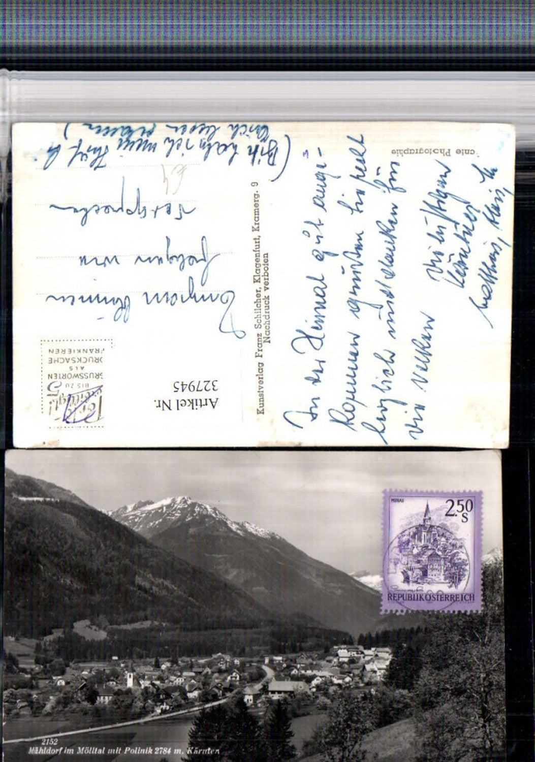 327945,Mühldorf im Mölltal Totale m. Polinik Bergkulisse pub Franz Schilcher 2152