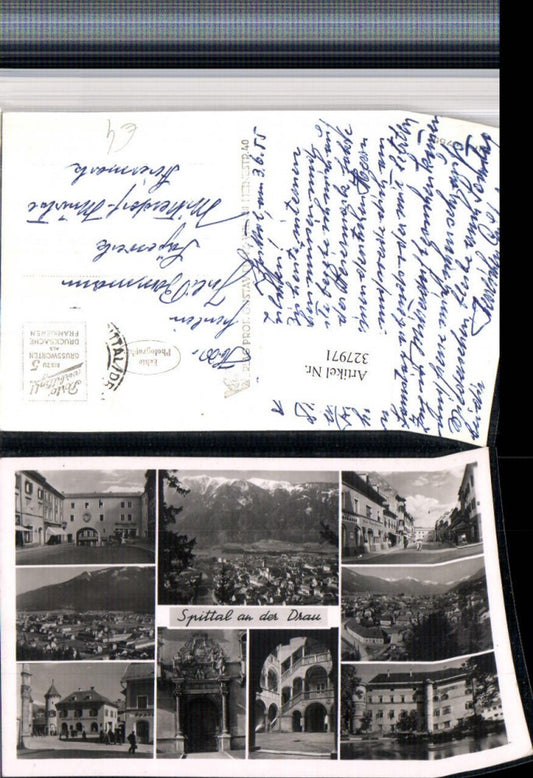 327971,Spittal an d. Drau Totale Schloss Straßenansichten Mehrbildkarte