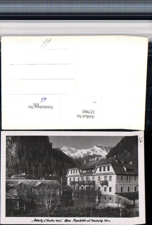327985,Mallnitz Albers Alpenhotel m. Geiselspitze Bergkulisse