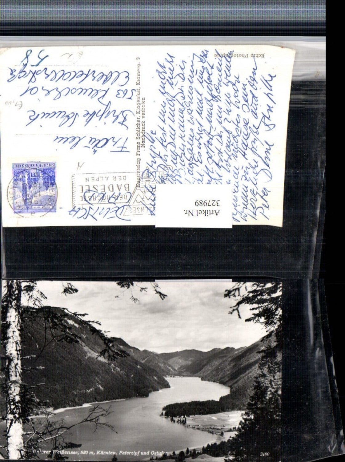 327989,Unterer Weißensee Paterzipf u. Ostufer pub Franz Schilcher 2400