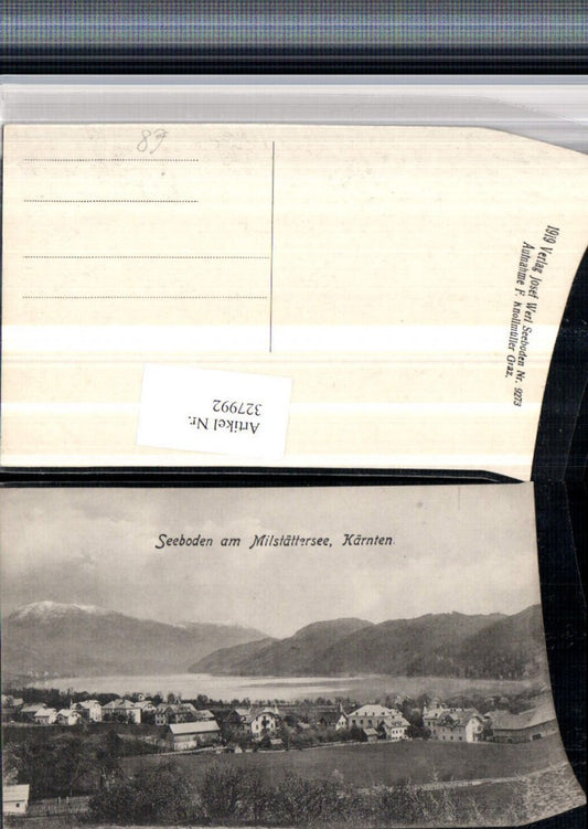 327992,Seeboden am Millstättersee Teilansicht Bergkulisse