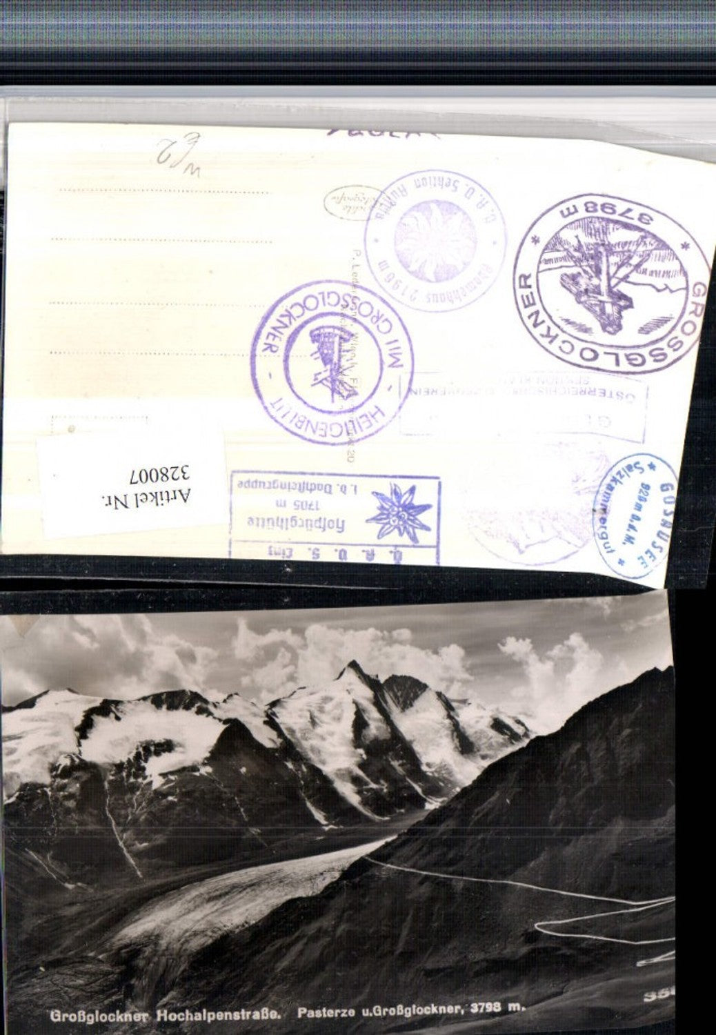 328007,Großglockner Hochalpenstraße Pasterze b. Heiligenblut Bergkulisse
