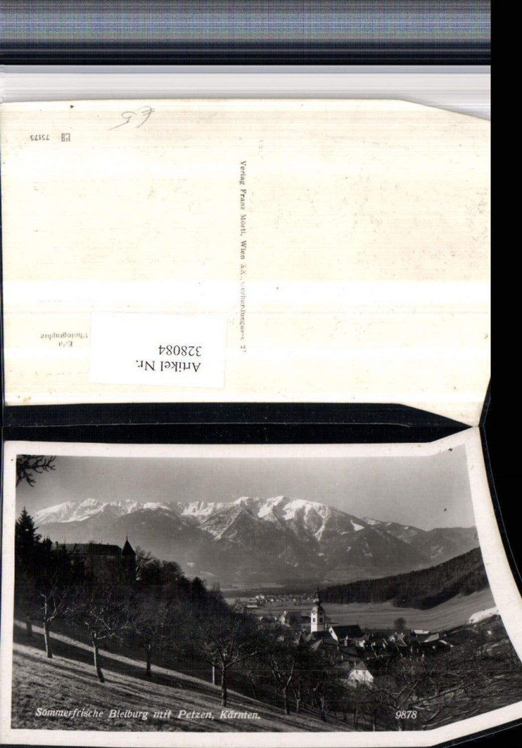 328084,Bleiburg Teilansicht m. Petzen Bergkulisse