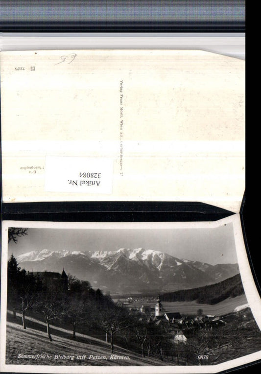 328084,Bleiburg Teilansicht m. Petzen Bergkulisse