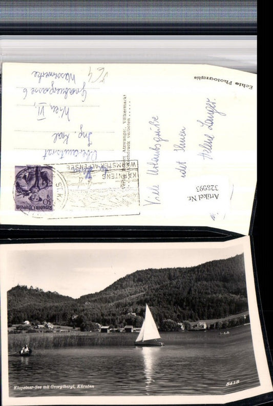 328093,Klopeinersee b. St. Kanzian m. Georgibergl Segelboot pub Robert Atzweanger 5413